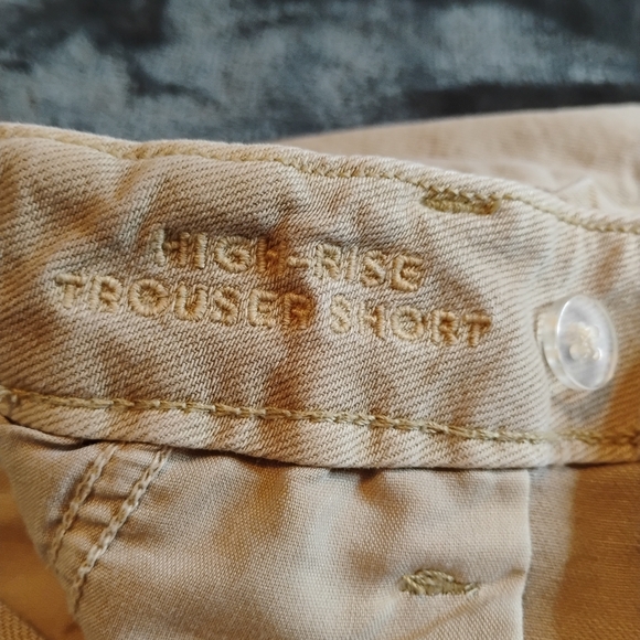 American Eagle Outfitters Khaki Flat Front Womens Shorts - Picture 8 of 11